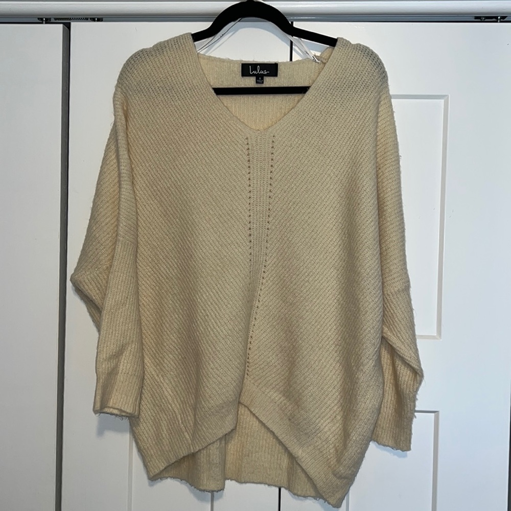 Lulu’s Dolman Cream Sweater
